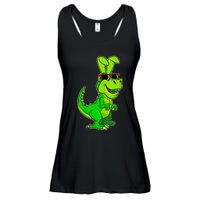 T Rex Easter Bunny Funny Dinosaur Basket Stuffers Ladies Essential Flowy Tank