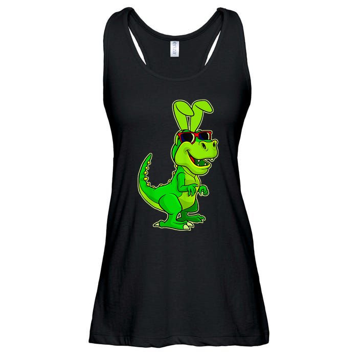 T Rex Easter Bunny Funny Dinosaur Basket Stuffers Ladies Essential Flowy Tank