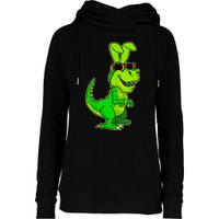 T Rex Easter Bunny Funny Dinosaur Basket Stuffers Womens Funnel Neck Pullover Hood