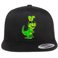 T Rex Easter Bunny Funny Dinosaur Basket Stuffers Flat Bill Trucker Hat