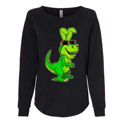 T Rex Easter Bunny Funny Dinosaur Basket Stuffers Womens California Wash Sweatshirt