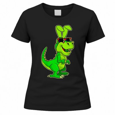 T Rex Easter Bunny Funny Dinosaur Basket Stuffers Women's T-Shirt