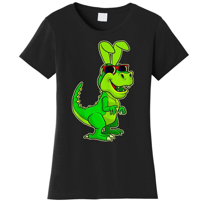 T Rex Easter Bunny Funny Dinosaur Basket Stuffers Women's T-Shirt