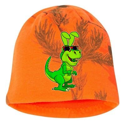 T Rex Easter Bunny Funny Dinosaur Basket Stuffers Kati - Camo Knit Beanie