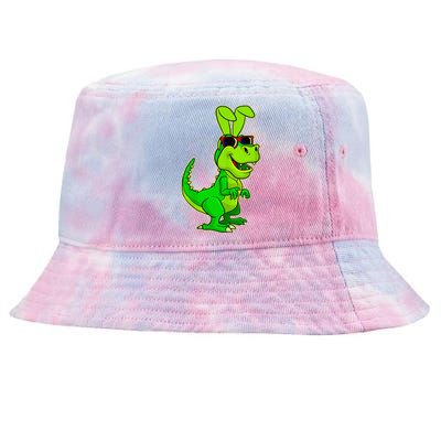 T Rex Easter Bunny Funny Dinosaur Basket Stuffers Tie-Dyed Bucket Hat