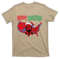 Trump Red Election Map Merry Christmas Trump Winner 2024 T-Shirt