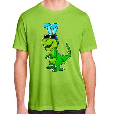 T Rex Easter Bunny Funny Dinosaur Basket Stuffers Adult ChromaSoft Performance T-Shirt