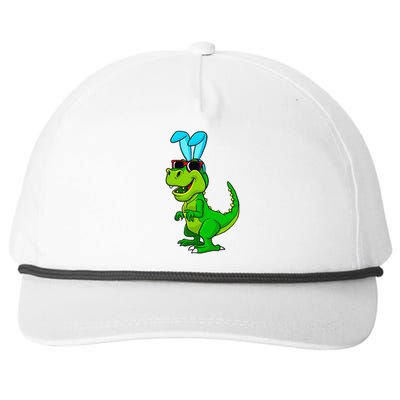 T Rex Easter Bunny Funny Dinosaur Basket Stuffers Snapback Five-Panel Rope Hat