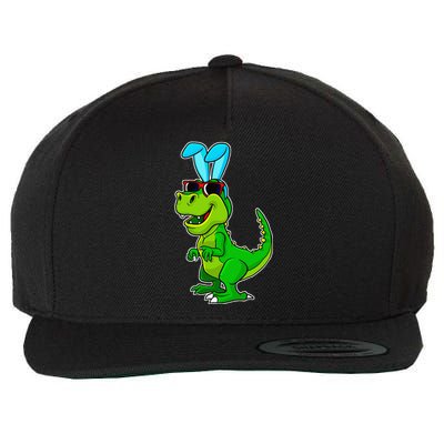 T Rex Easter Bunny Funny Dinosaur Basket Stuffers Wool Snapback Cap