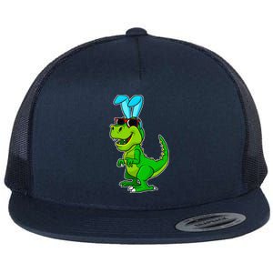 T Rex Easter Bunny Funny Dinosaur Basket Stuffers Flat Bill Trucker Hat