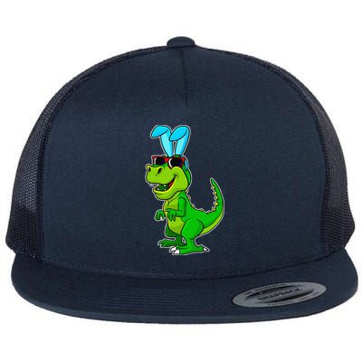 T Rex Easter Bunny Funny Dinosaur Basket Stuffers Flat Bill Trucker Hat