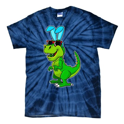 T Rex Easter Bunny Funny Dinosaur Basket Stuffers Tie-Dye T-Shirt