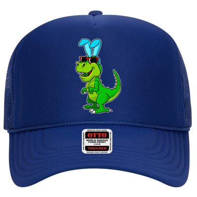 T Rex Easter Bunny Funny Dinosaur Basket Stuffers High Crown Mesh Back Trucker Hat