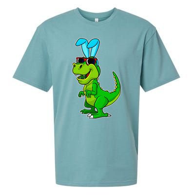 T Rex Easter Bunny Funny Dinosaur Basket Stuffers Sueded Cloud Jersey T-Shirt