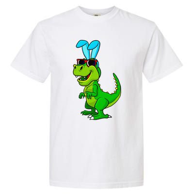 T Rex Easter Bunny Funny Dinosaur Basket Stuffers Garment-Dyed Heavyweight T-Shirt