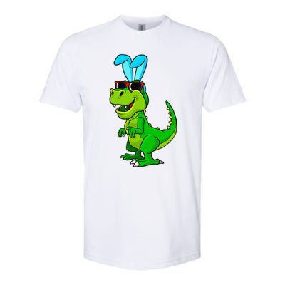 T Rex Easter Bunny Funny Dinosaur Basket Stuffers Softstyle CVC T-Shirt