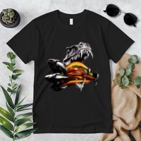 T Rex Eating Burger Premium T-Shirt