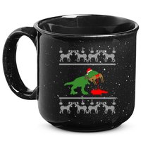 T Rex Eating Rudolph The Red Nosed Reindeer 15oz Campfire Ceramic Mug
