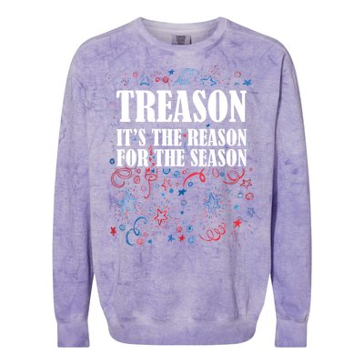 Treason is the Reason for the Season Colorblast Crewneck Sweatshirt