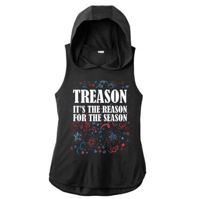 Treason is the Reason for the Season Ladies PosiCharge Tri-Blend Wicking Draft Hoodie Tank