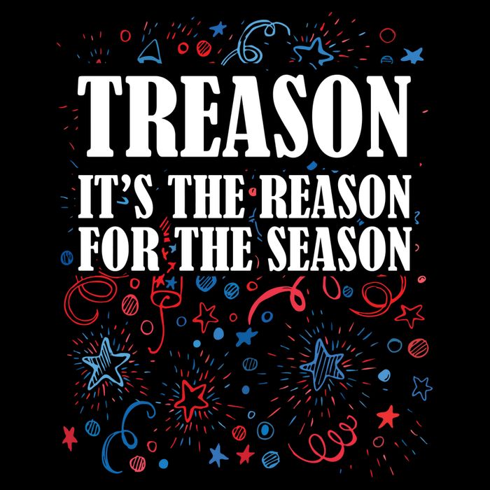 Treason is the Reason for the Season Cropped Pullover Crew