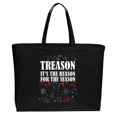 Treason is the Reason for the Season Cotton Canvas Jumbo Tote