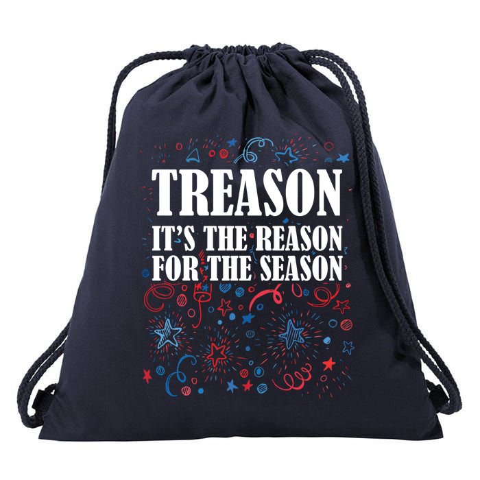 Treason is the Reason for the Season Drawstring Bag