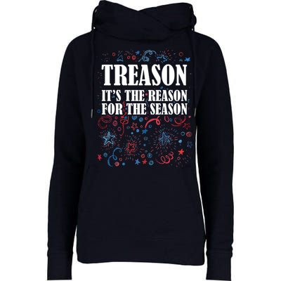 Treason is the Reason for the Season Womens Funnel Neck Pullover Hood