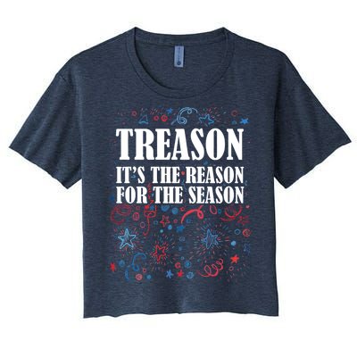 Treason is the Reason for the Season Women's Crop Top Tee