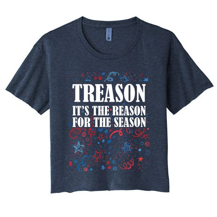 Treason is the Reason for the Season Women's Crop Top Tee