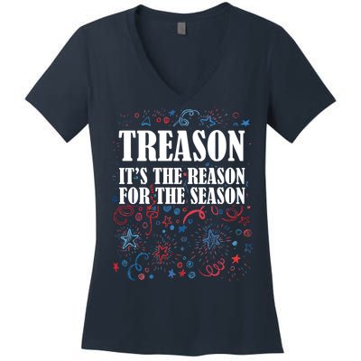 Treason is the Reason for the Season Women's V-Neck T-Shirt