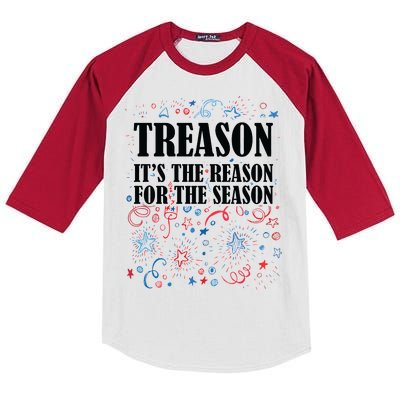 Treason is the Reason for the Season Kids Colorblock Raglan Jersey