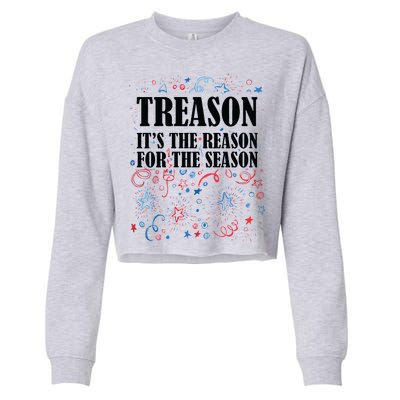 Treason is the Reason for the Season Cropped Pullover Crew