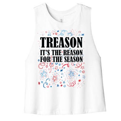 Treason is the Reason for the Season Women's Racerback Cropped Tank