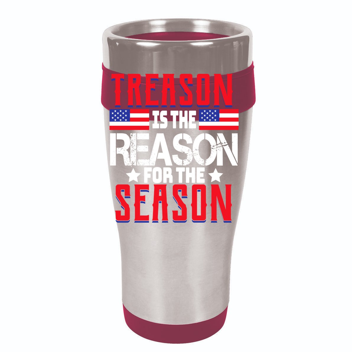 Treason Is The Reason For The Season Patriotic V-Neck T-Shirt