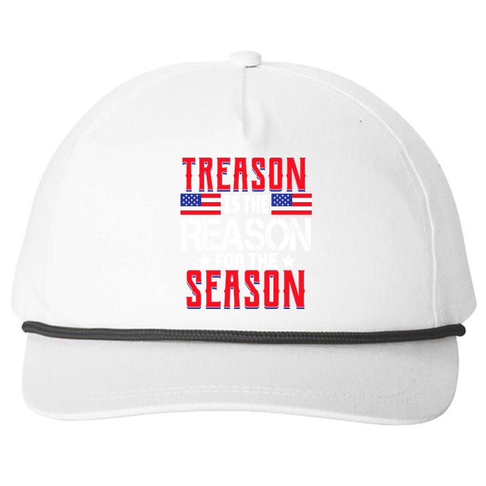 Treason Is The Reason For The Season Patriotic Snapback Five-Panel Rope Hat