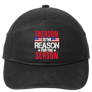 Treason Is The Reason For The Season Patriotic 7-Panel Snapback Hat