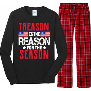 Treason Is The Reason For The Season Patriotic Long Sleeve Pajama Set