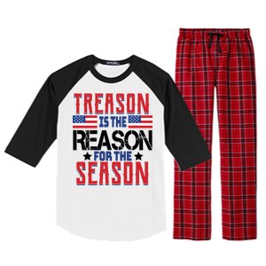 Treason Is The Reason For The Season Patriotic Raglan Sleeve Pajama Set