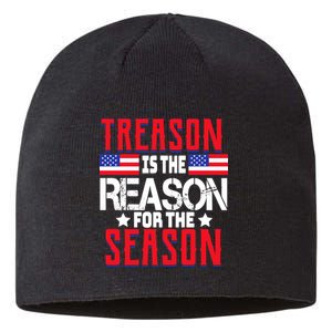 Treason Is The Reason For The Season Patriotic Sustainable Beanie