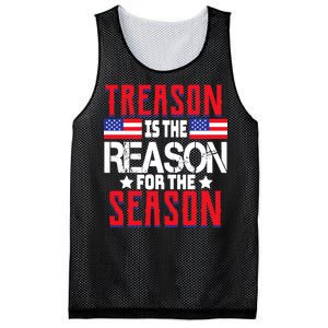 Treason Is The Reason For The Season Patriotic Mesh Reversible Basketball Jersey Tank