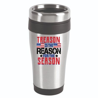 Treason Is The Reason For The Season Patriotic 16oz Travel Tumbler