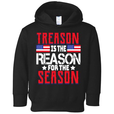 Treason Is The Reason For The Season Patriotic Toddler Hoodie