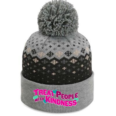 Treat People With Kindness The Baniff Cuffed Pom Beanie