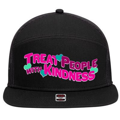 Treat People With Kindness 7 Panel Mesh Trucker Snapback Hat