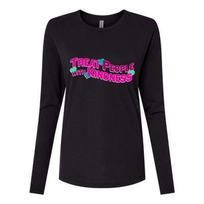 Treat People With Kindness Womens Cotton Relaxed Long Sleeve T-Shirt