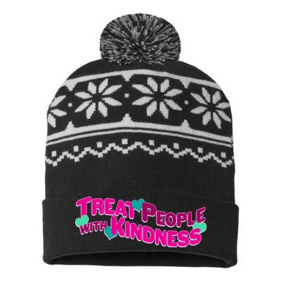 Treat People With Kindness USA-Made Snowflake Beanie