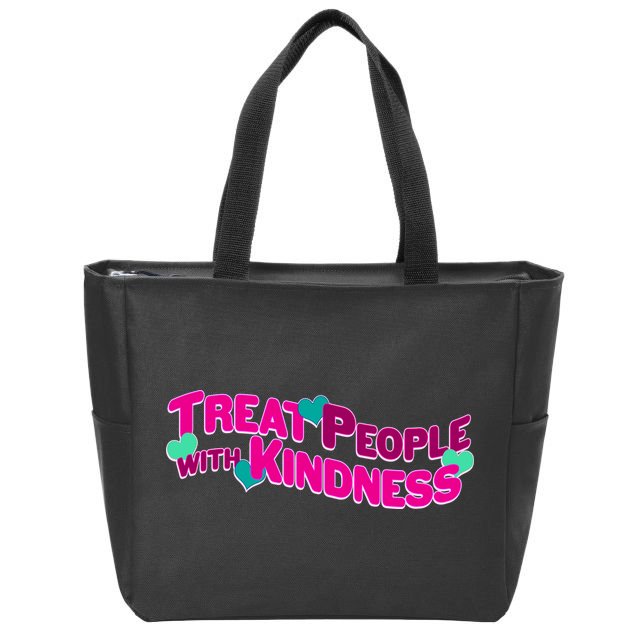 Treat People With Kindness Zip Tote Bag