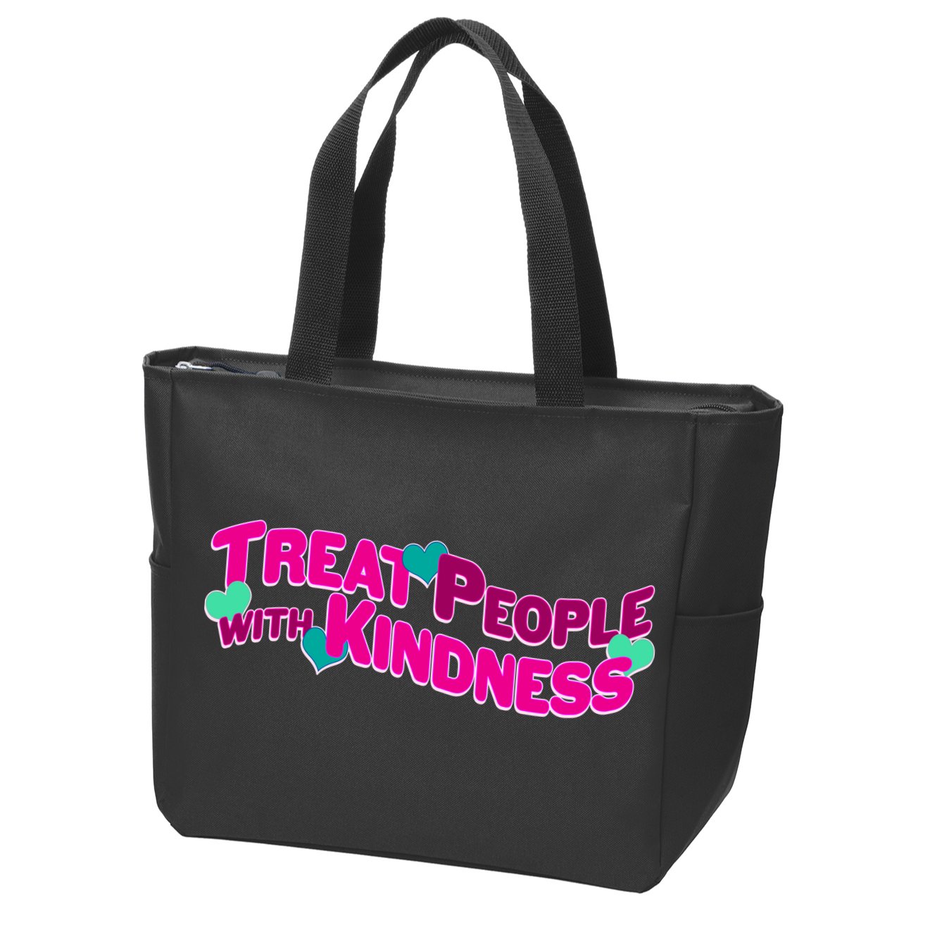 Treat People With Kindness Zip Tote Bag
