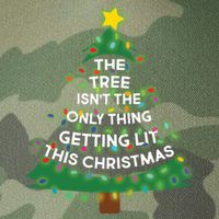 Tree Isn't The Only Thing Getting Lit Ugly Christmas Legacy Tie Dye Trucker Hat